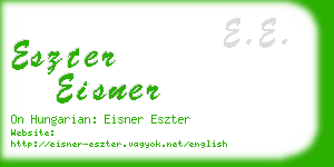 eszter eisner business card